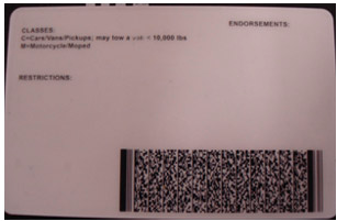 Driver license barcode generator